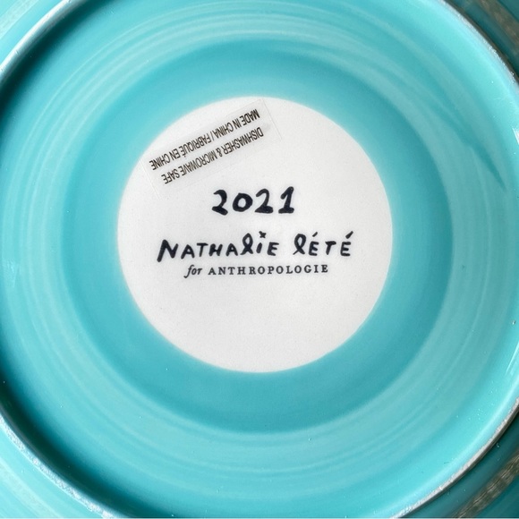 Anthropologie - Nathalie Lete 12 Days of Christmas plates- 3 French Hens - Picture 6 of 11